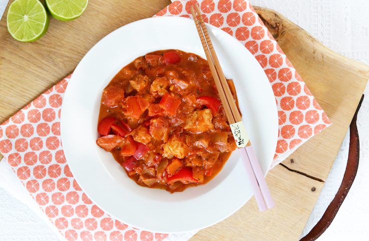 VISCURRY MET PAPRIKA EN TOMAAT - CHICKSLOVEFOOD