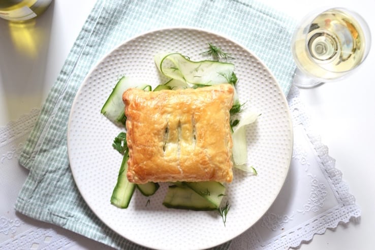 Zalmpakketje met spinazie