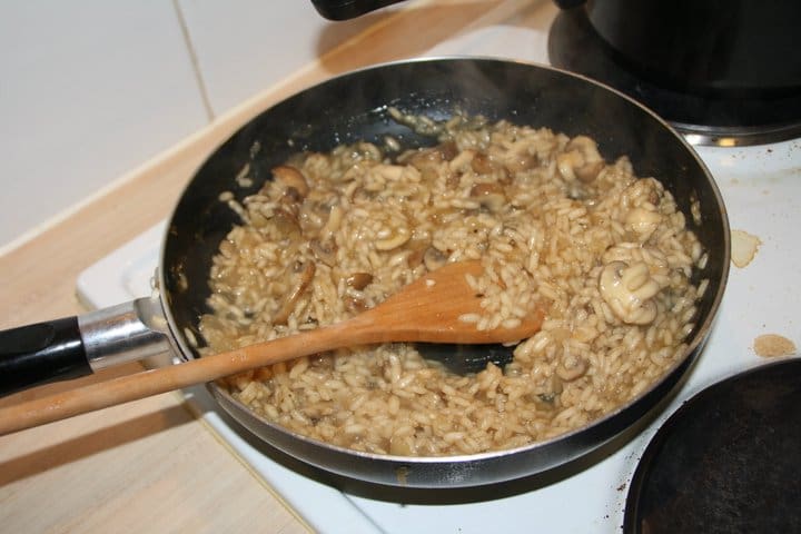 Risotto met kastanjechampignons