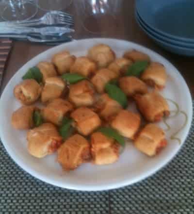 Tomaat-kaasrolletjes