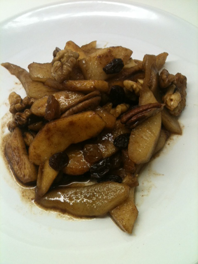 Gebakken winterfruit