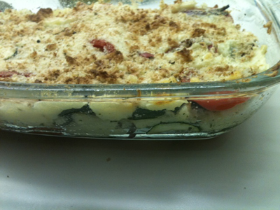 Lasagne van aardappelpuree