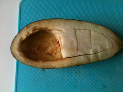 Gevulde aubergine