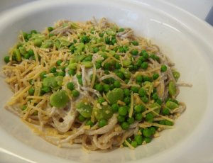 Pasta met ricotta en citroen