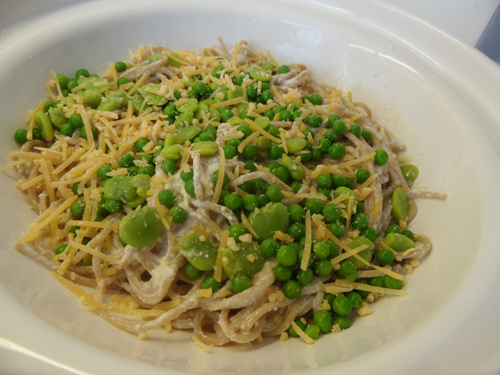 Pasta met ricotta en citroen