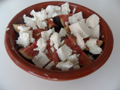 Salade met vijgen