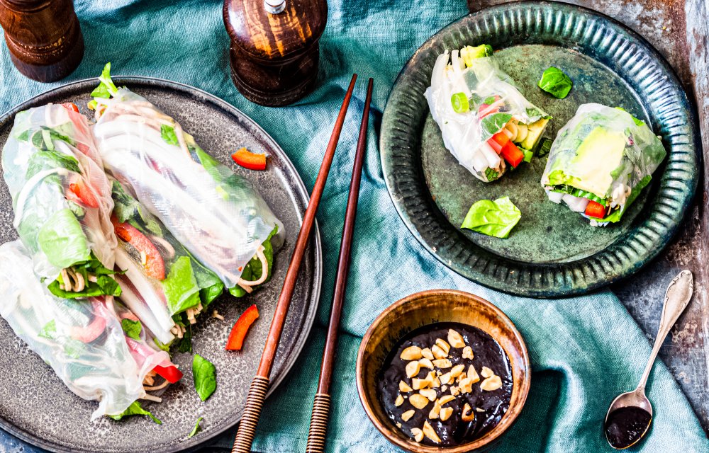 Snelle, verse Vietnamese springrolls