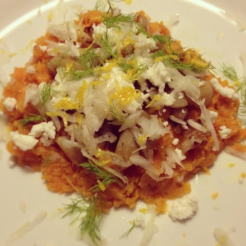 Lekker en origineel, deze salade als kerstvoorafje!