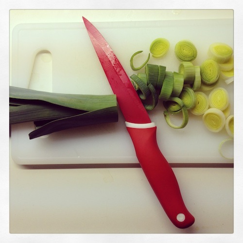 Prei gaat er bij mij bijna altijd wel in. Dat werkt ook lekker ontgiftend.