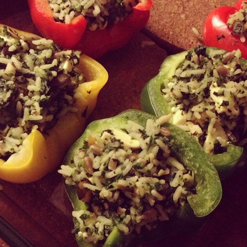 Even afdekken en opwarmen.