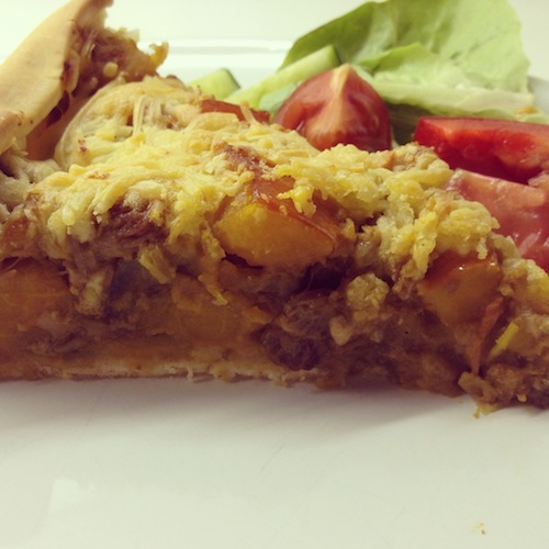 HEMELS! Ontzettend vullend, en best gezond. Tot mijn nieuwe favo's hoort deze pompoentaart.