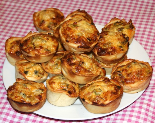 Mini quiche Lorraine,