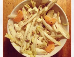 Witlofsalade met mandarijn