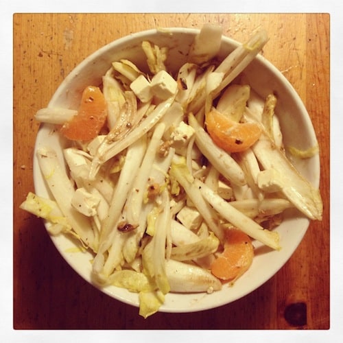 Witlofsalade met mandarijn