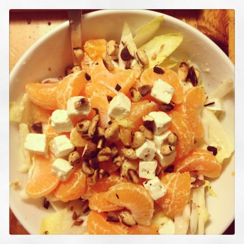 Witlofsalade met mandarijn