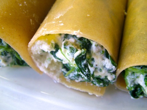 Cannelloni spinazie ricotta