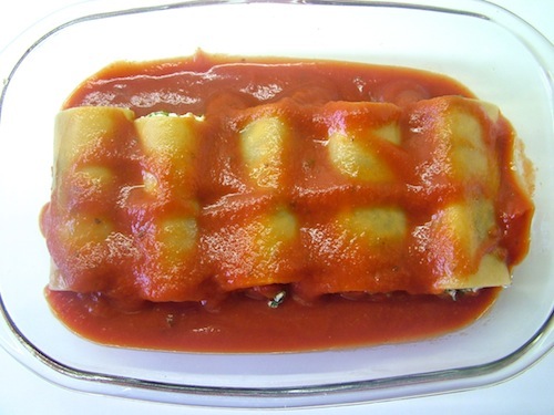 Cannelloni spinazie ricotta