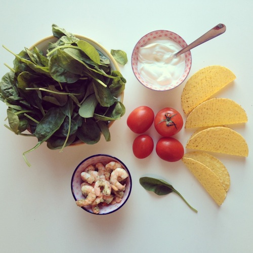 Taco's met garnalen