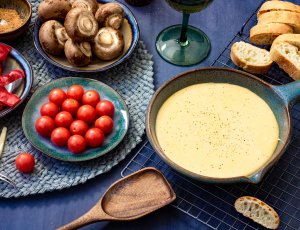 Brie fondue met 6 ingrediënten