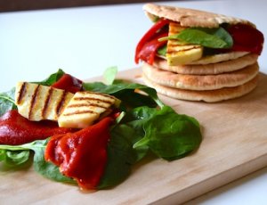 Pita's met haloumi