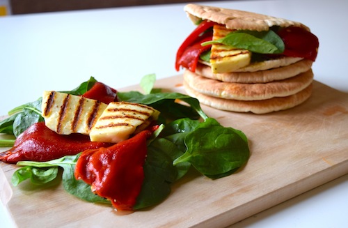 Pita's met haloumi