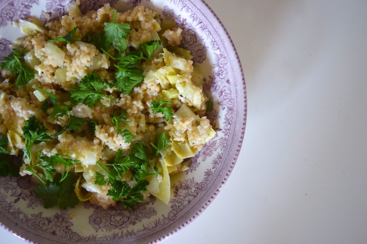 Couscous met artisjok