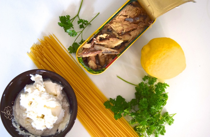 Spaghetti met makreel