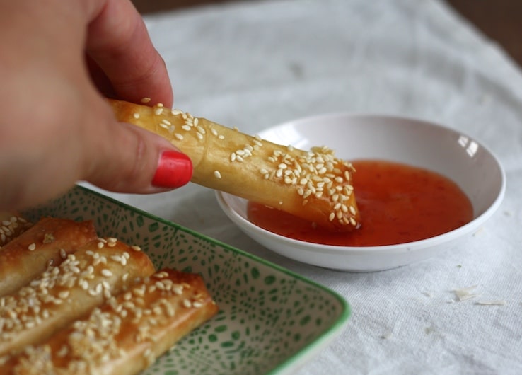 Dit leuke groen-witte schaaltje heb ik van www.wonenmetlef.nl !