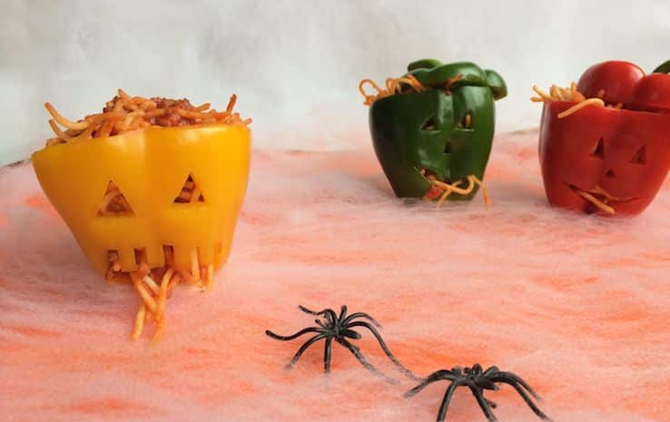 HOOFDGERECHT PAPRIKAHOOFDEN HALLOWEEN