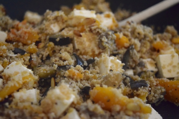 Gevulde Pompoen vegetarisch