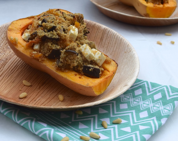 Gevulde Pompoen vegetarisch