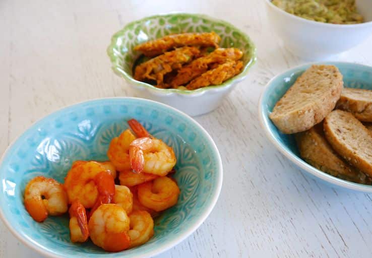 TAPAS GARNALEN ZOETE AARDAPPELROSTI