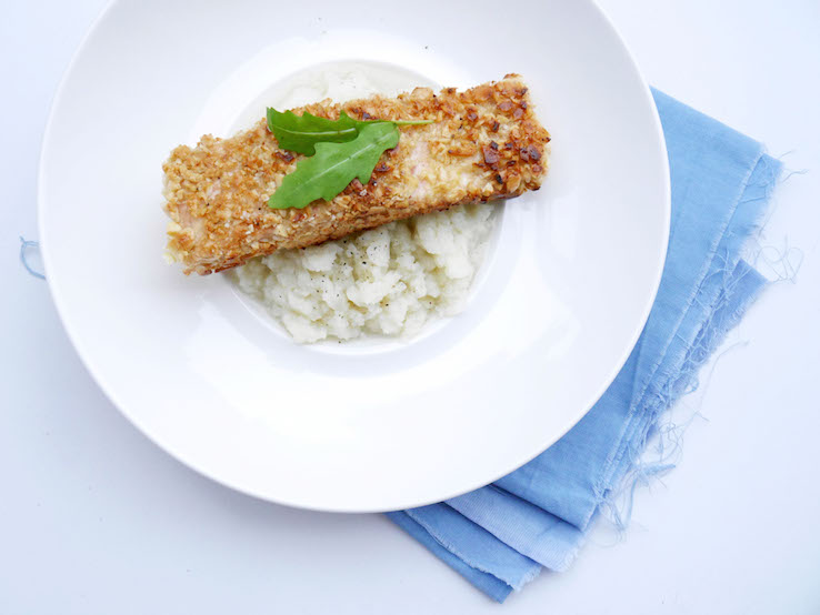 BLOEMKOOLPUREE MET ZALM