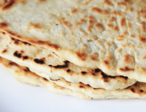 Naanbrood met knoflook