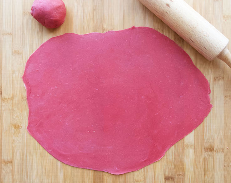 GEKLEURDE RAVIOLI AMUSE KERST3