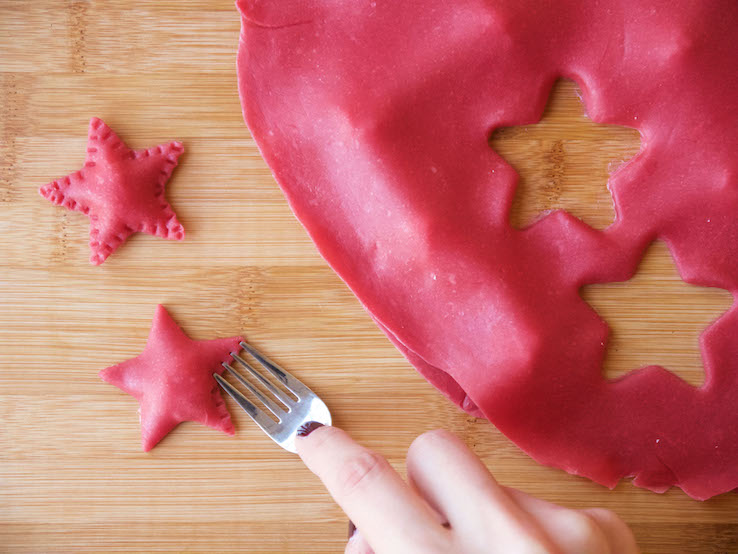 GEKLEURDE RAVIOLI AMUSE KERST4