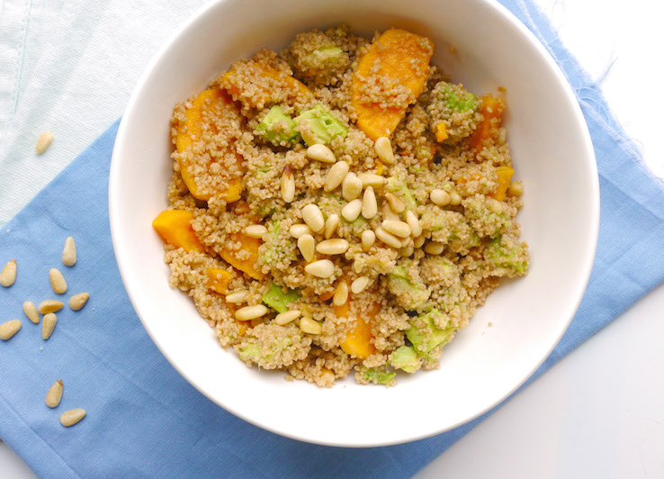 SPELTCOUSCOUS MET ZOETE AARDAPPEL EN AVOCADO
