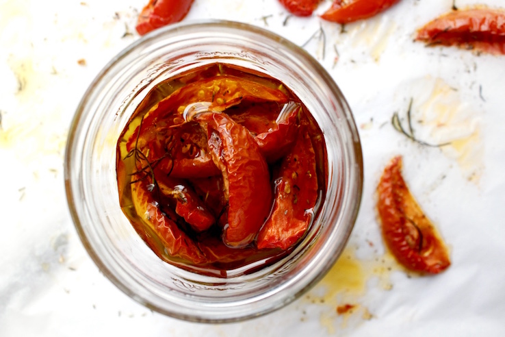 Tomaatjes drogen in oven