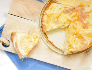 Aspergetaart met camembert