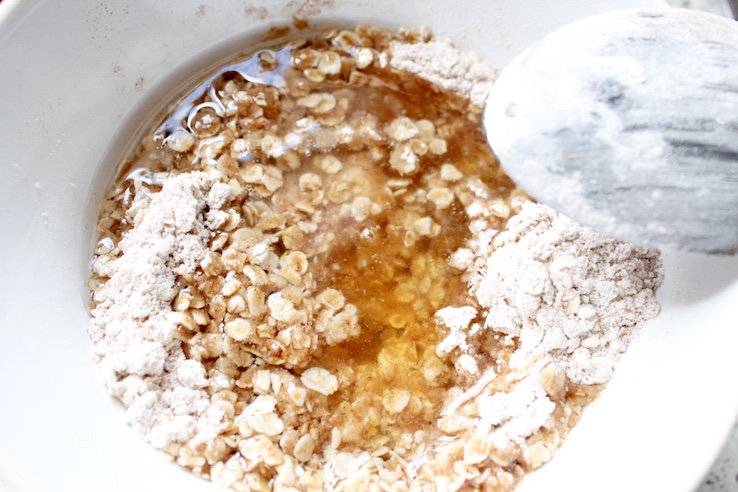 healthy rabarber crumble