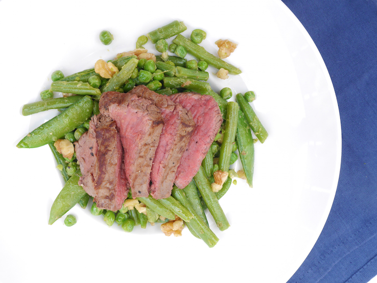 BOONTJESSALADE MET BIEFSTUK