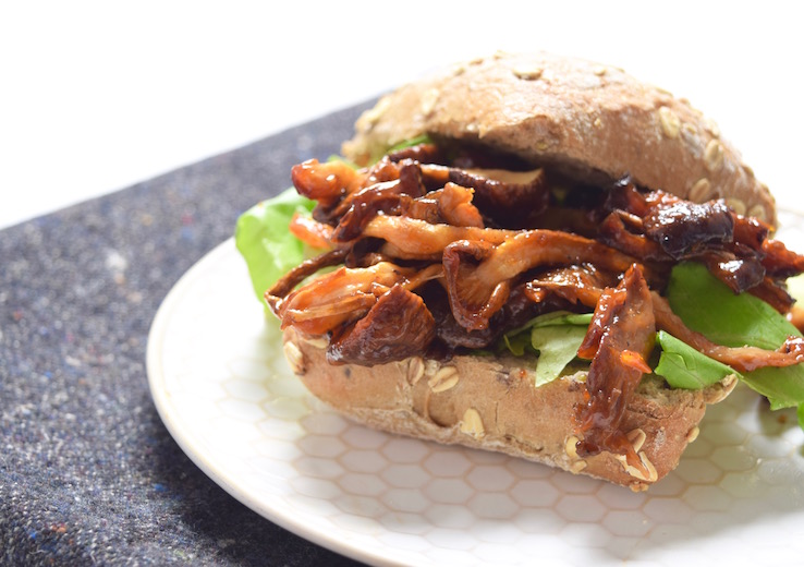 Broodje pulled mushroom