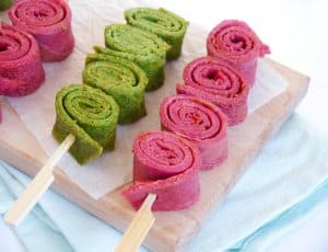 gekleurde pannenkoekprikkers