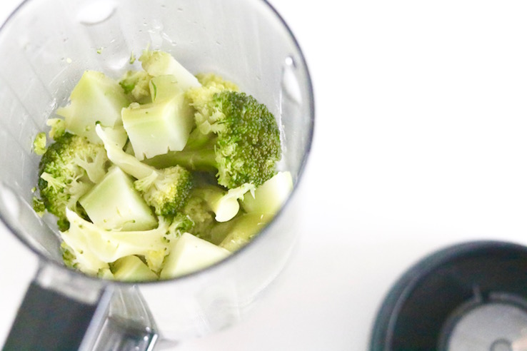 Zalm met broccolipuree