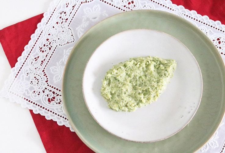 Zalm met broccolipuree