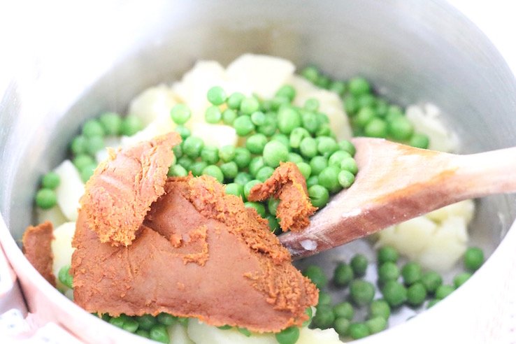 aardappels-doperwten-currypasta-chickslovefood