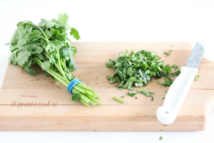 koriander-snijden-chickslovefood