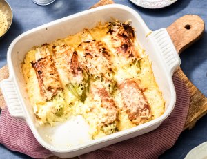 Witlofschotel ham kaas