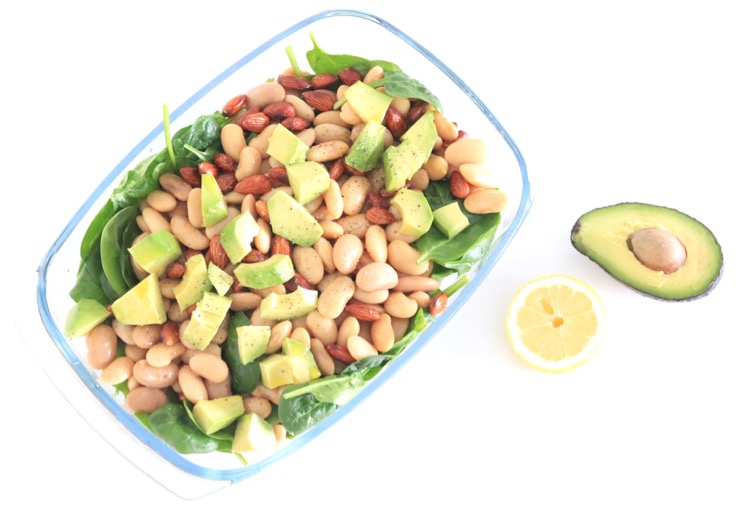 bonensalade met avocado - Chickslovefood.com