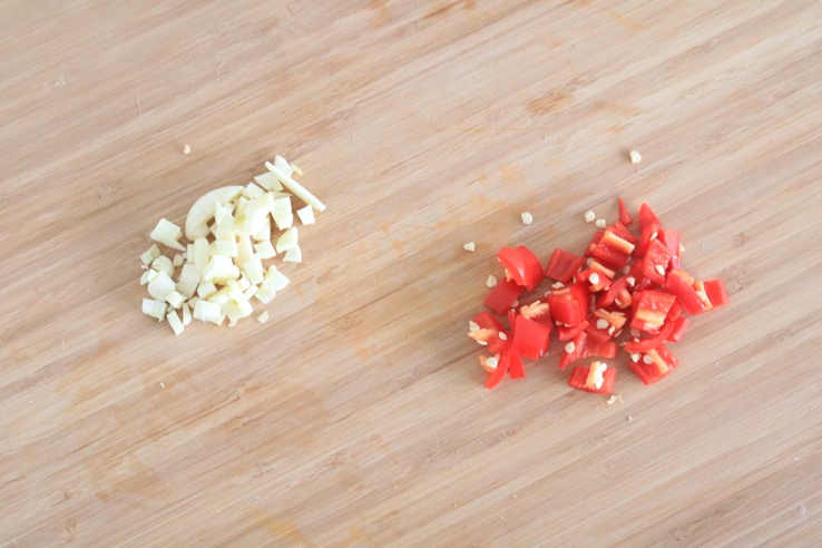 knoflook en rode peper - Chickslovefood.com